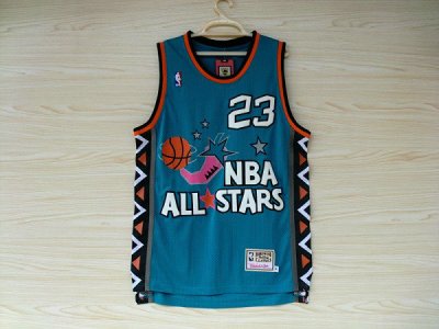 Maillot De Basket All Star 1996 Michael Jordan 23 Engrener Vert